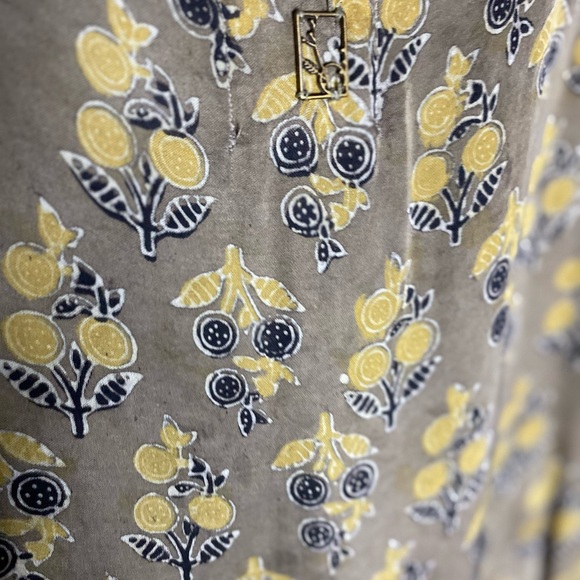 Women Printed Viscose Rayon Straight Kurta Beige - Picture 9 of 14